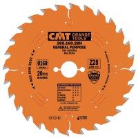 CMT Industrial Crosscut Saw Blade 160mm dia x 2.2 kerf x 20 bore Z28 10ATB